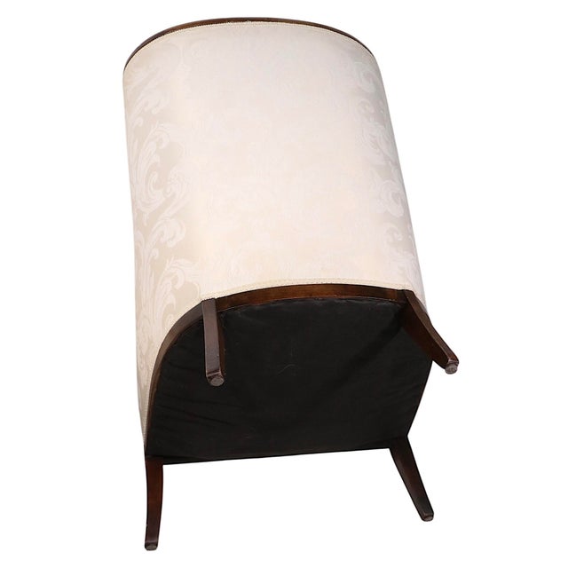 Mid 20th Century Mid 20th Century Pr. High Style High Back Gondola Scoop Chairs For Sale - Image 5 of 14