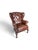 Chesterfield Wingback Chair in Brown Leather For Sale - Image 3 of 6