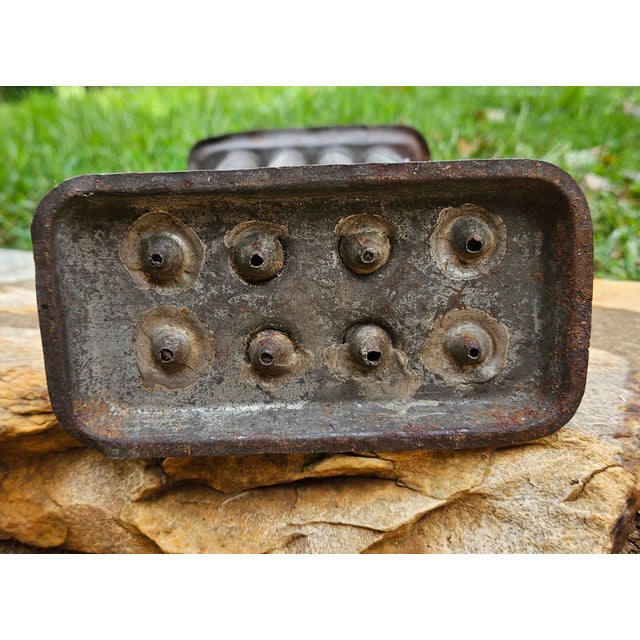 Mid 1800 2 Handled Candle Mold For Sale - Image 9 of 11