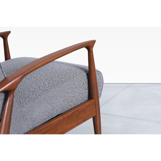 1950s Vintage Walnut Reclining Lounge Chair by Milo Baughman for Thayer Coggin For Sale - Image 10 of 11