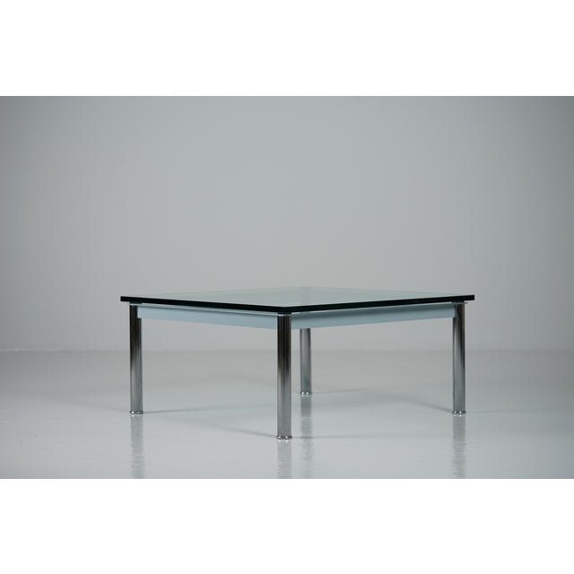 Bauhaus LC 10 Side Table attributed to Le Corbusier, Charlotte Perriand and Pierre Jeanneret for Cassina, 1980s For Sale - Image 3 of 16