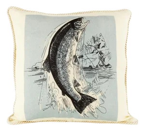 Casting a Line Linen Pillow