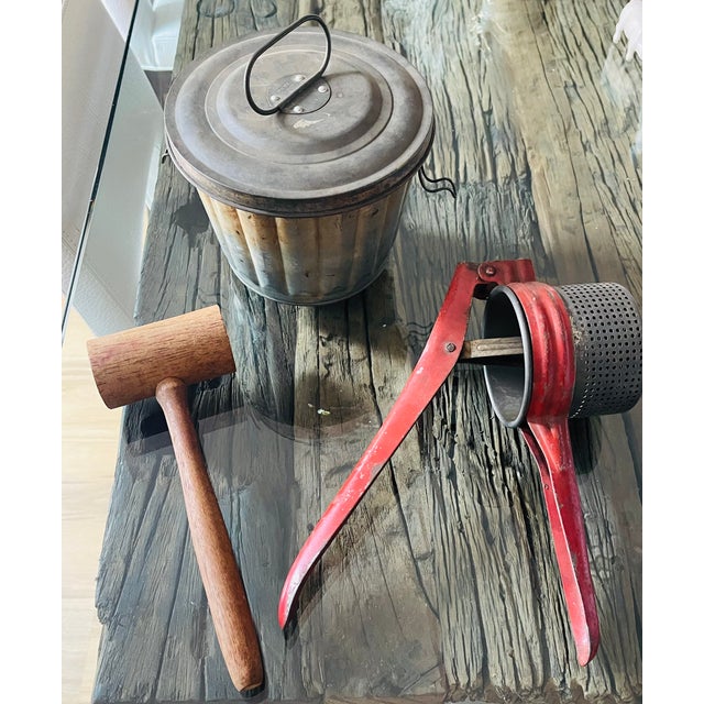 1930s 3 Antique American Kitchen Ware Accessories For Sale - Image 5 of 5