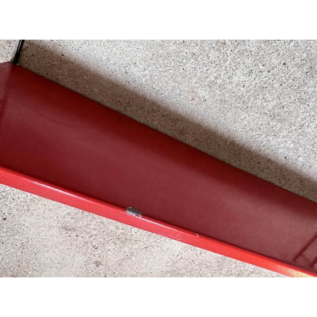 Mid-Century Modern Wall Shelf with Three Colored Metal Shelves, Netherlands, 1960s For Sale - Image 11 of 15
