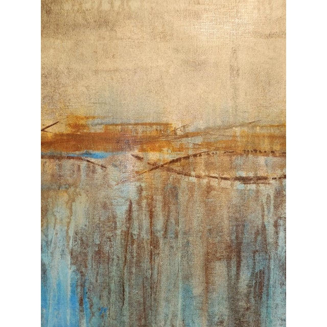 Vintage Ballard Designs Exclusive Artist Abstract Shadow Canvas Print Wall Art For Sale In New York - Image 6 of 12