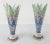 Pair of Decorative Middle Eastern Enameled Copper Vases For Sale - Image 4 of 11