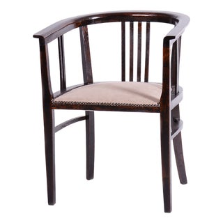 Art Deco Armchair in Oak, Czech, 1920s For Sale