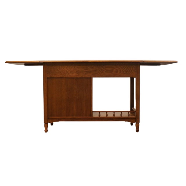 Thomasville Furniture Monterey Collection Spanish Mediterranean 41" Drop-Leaf Server Buffet 705-26 For Sale - Image 9 of 12
