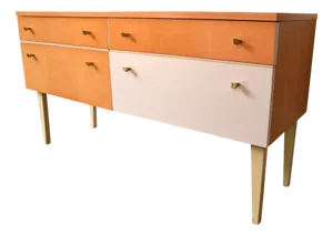 Vintage Sideboard Chest of Drawers in Birch Veneer, Germany, 1960s