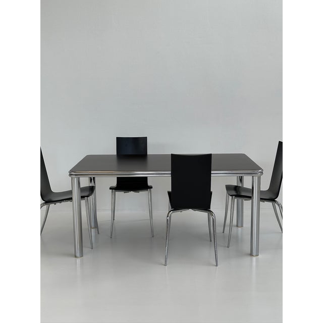 Scandinavian Chromed Metal Table, 1970s For Sale - Image 6 of 14