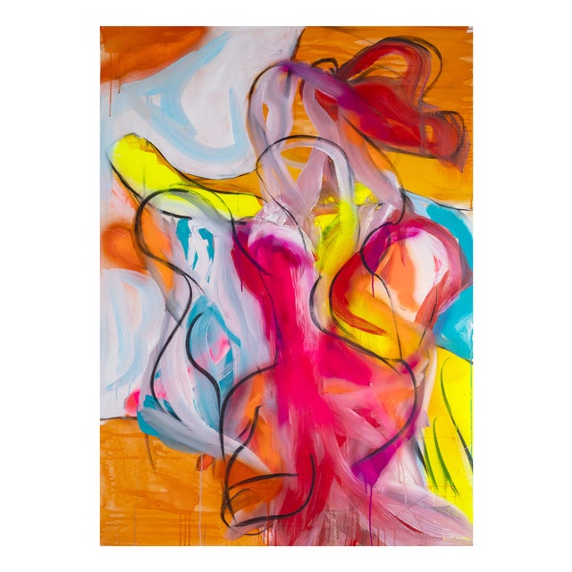 Dick Berckenkamp, Composition III (Heroes), Acrylic on Canvas For Sale
