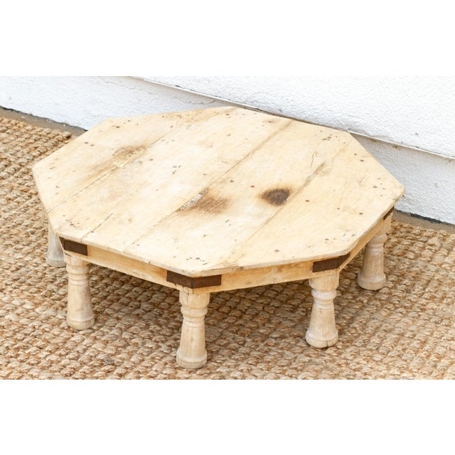 Large Bleached Wood Bajot Table For Sale In Los Angeles - Image 6 of 9