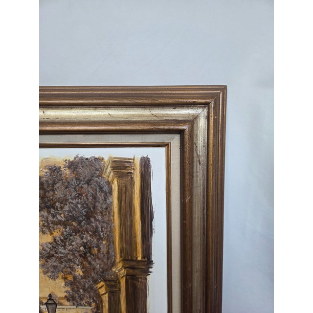 Mid-Century James McCaffery New Orleans Cityscape Oil Painting on Board For Sale In Tampa - Image 6 of 10