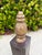 Mid-Century Modern Vintage Hand-Carved Wood Obelisks With Hand-Applied Brass, Signed d.j., Set of 3 For Sale - Image 3 of 12