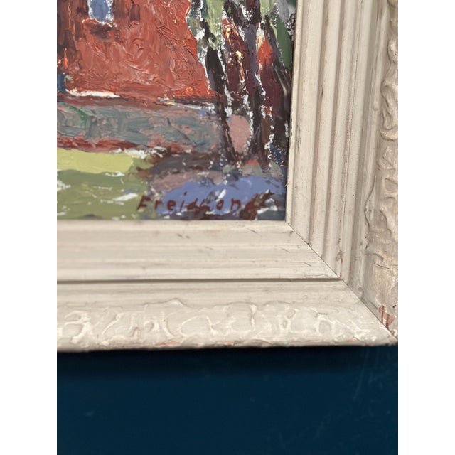 Mid 20th Century E. Freidland, Gult Hus, 1950s, Oil on Panel, Framed For Sale - Image 5 of 14