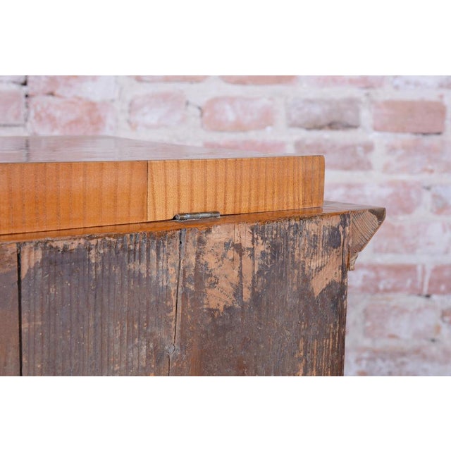 Wood Small Antique Biedermeier Cabinet in Ash and Spruce, 1830s For Sale - Image 7 of 18
