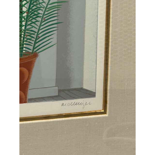 Mid 20th Century Mid 20th Century Large Signed Limited Edition Marblehead Coastal Veranda Serigraph Print McKnight For Sale - Image 5 of 8
