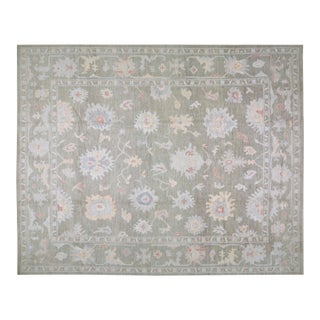 Turkish Oushak Hand Knotted Wool Rug - 7745513 - 4'10"x6'7" For Sale