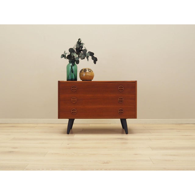 Vintage Danish Teak Chest of Drawers, 1960s For Sale - Image 3 of 14