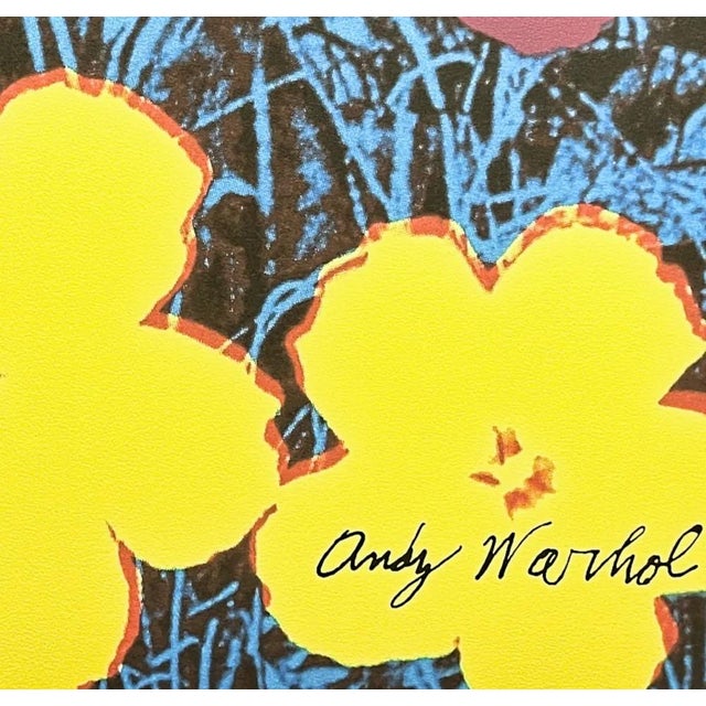 After Andy Warhol, Flowers Purple-Yellow, 1980s, Print For Sale - Image 4 of 6