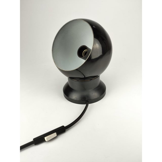 Black Magnetic Eyeball Table Lamp by Benny Frandsen for E.S. Horn, Denmark, 1970s For Sale - Image 4 of 12