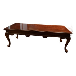 Queen Anne Cherry Coffee Table For Sale