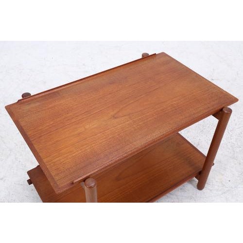 Brown Mid-Century Danish Teak Bar Table by Poul Hundevad, 1960s For Sale - Image 8 of 15