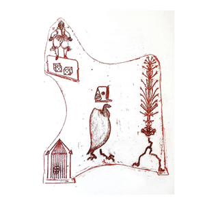 Max Ernst Original Lithograph Addressed to Teacher 1970