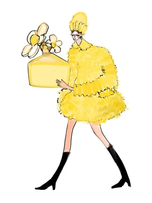 Daisy Girl Print by Annie Naranian
