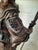 Wood Vintage Carved Hardwood Guan Yu Chinese God of War Statue For Sale - Image 7 of 8