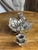 Flower Candleholder with Lotus Flower Heart Ashtray with Removable Petals in Silver-Plated Metal, 1960s For Sale - Image 10 of 14
