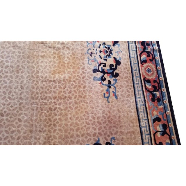 1910s Antique Chinese Rug For Sale - Image 5 of 6