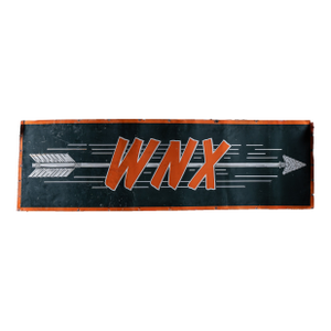 Vintage West Nebraska Express (Wnx) Railroad Painted Tin Sign