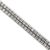 Modern 18k White Gold 7.00ct Round Diamond 4 Prongs Tennis Chain Matinee Necklace For Sale - Image 3 of 8