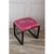 Scalamandre Maison by Port 68 Medallion Black with Leaping Cheetah Bubblegum Single Bench For Sale In Chicago - Image 6 of 9