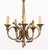 French Louis XVI Style Brass Five-Branch Chandelier For Sale - Image 3 of 9