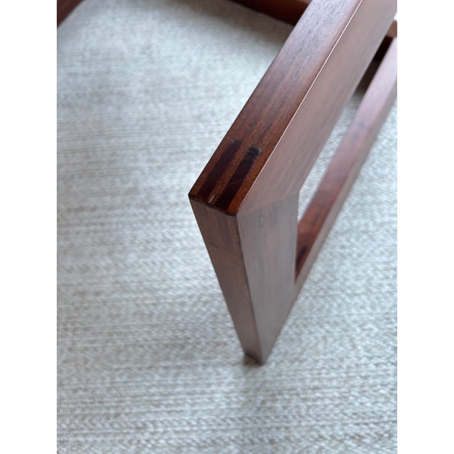 Brown One of a Kind Artisan Made Black Walnut Organic Modern Bench Stool For Sale - Image 8 of 16