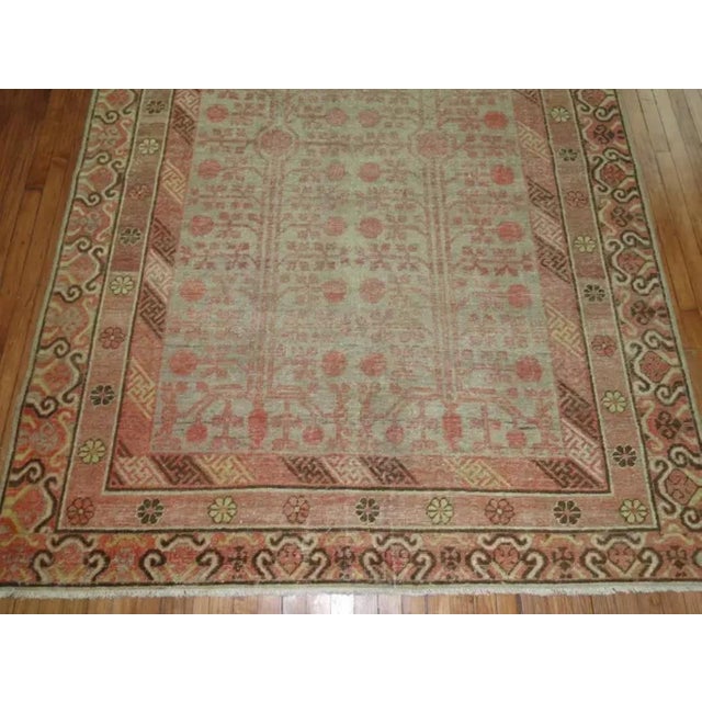 Early 20th Century Antique Zabihi Collection Pomegranate Khotan Gallery Rug - 6'3" x 13' For Sale - Image 5 of 6