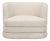 Cream Astor Cream Heavy Boucle Swivel Hotel Lounge Chair For Sale - Image 8 of 8