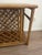 McGuire Style Vintage 1970s Hollywood Regency-Style Faux Bamboo and Rattan Rolling Bar Cart For Sale - Image 12 of 12