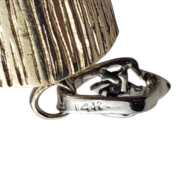 Late 20th Century Late 20th Century 14 Karat Two-Tone Gold and Diamond Mezuzah Pendant For Sale - Image 5 of 6