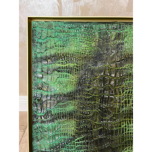 2020s Green Exotic Canvas Art - Designed by Cheryl P. Kohloff For Sale - Image 5 of 8