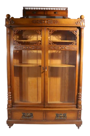 Victorian Double Door Bookcase
