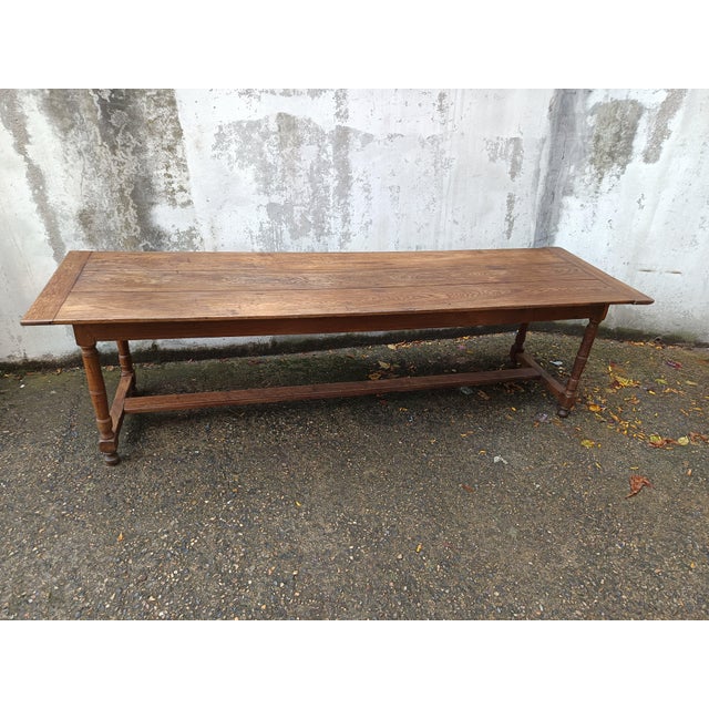 Rustic Oak Farmhouse Table, in Good conditions. Designed before 1890