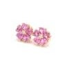 3.64 Cts Natural pink sapphire earrings in 14k gold For Sale - Image 16 of 18