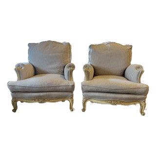 Louis XV Style Bergeres a Pair For Sale
