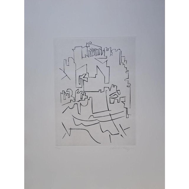 Victor Vasarely, Gordes Village, 1948, Original Engraving For Sale - Image 7 of 7