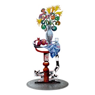 David Gerstein, Huge Pop Art Sculpture Painting Bright Vibrant Colors Israeli Dudu Gerstein For Sale