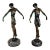 1940s Art Deco Bronzes of Ballerina by Fayal Titled “Deco Hands Down” - a Pair For Sale