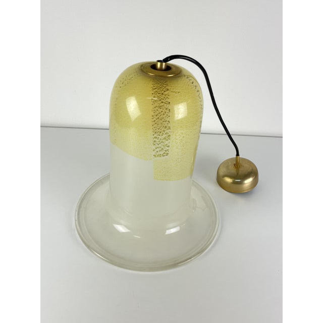 Mid-Century Modern Bell Lamp in Murano Glass and Brass, 1960s For Sale - Image 11 of 16